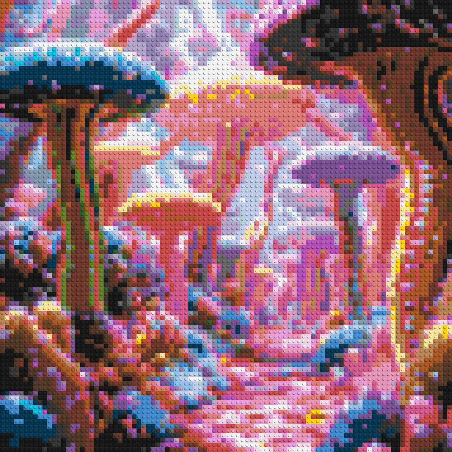 Mushroom Field - Brick Art Mosaic Kit 4x4 large