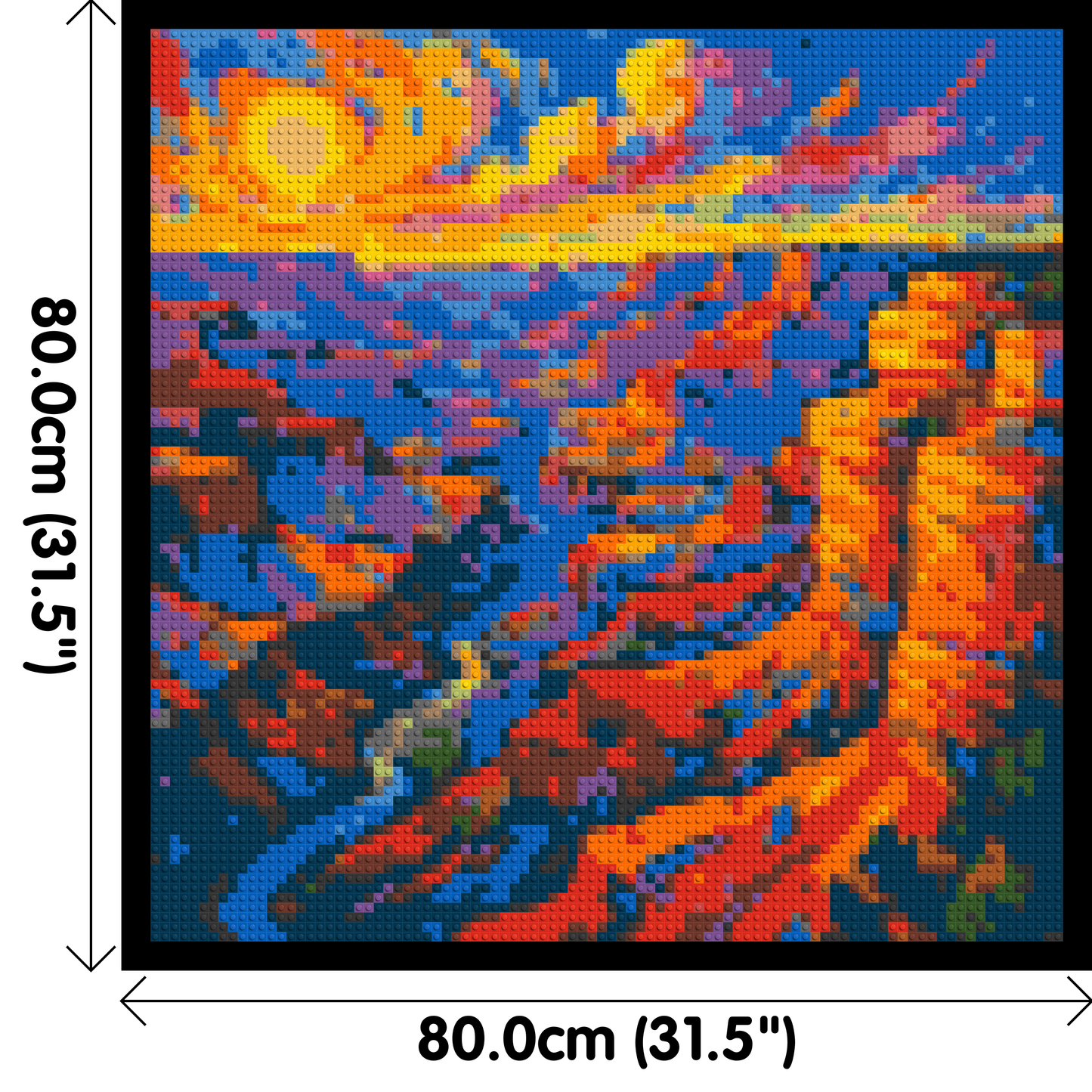 Colorful Grand Canyon - Brick Art Mosaic Kit 4x4 large