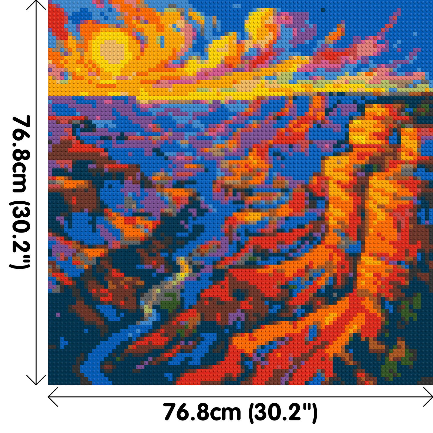 Colorful Grand Canyon - Brick Art Mosaic Kit 4x4 large