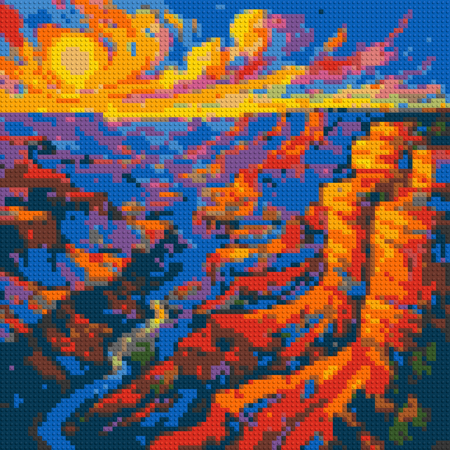 Colorful Grand Canyon - Brick Art Mosaic Kit 4x4 large
