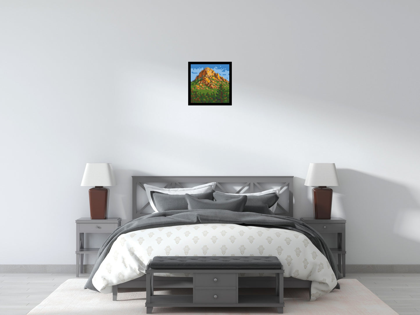 Mountain Landscape - Brick Art Mosaic Kit 2x2 large