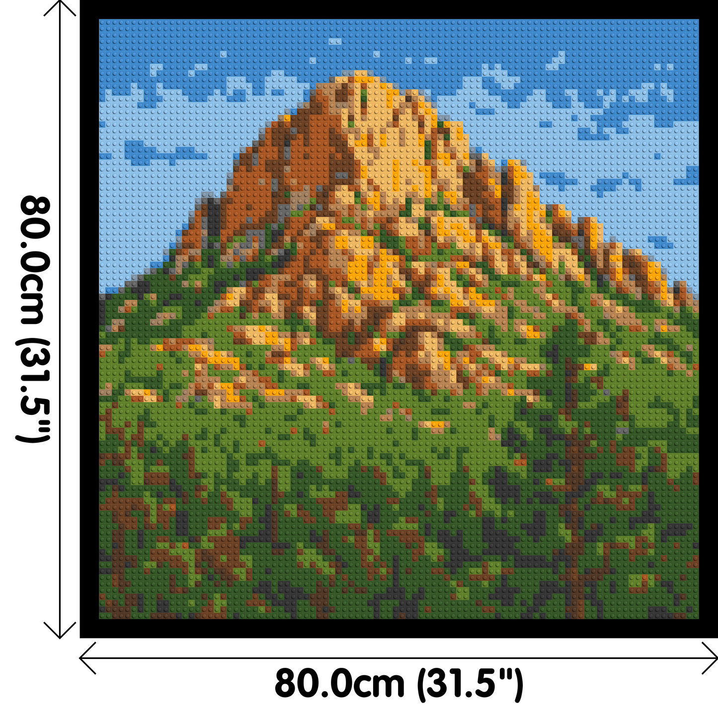 Mountain Landscape - Brick Art Mosaic Kit 4x4 large