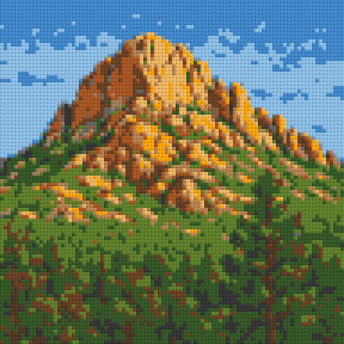 Mountain Landscape - Brick Art Mosaic Kit 4x4 large