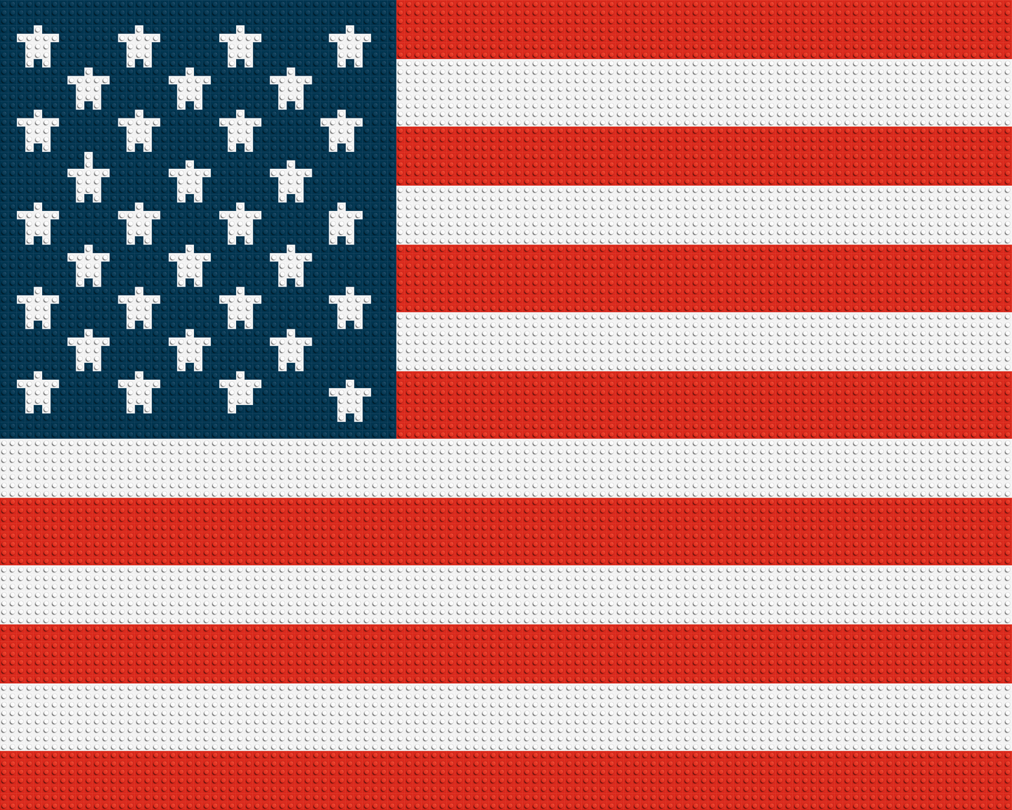 American Flag #2 - Brick Art Mosaic Kit 5x4 large
