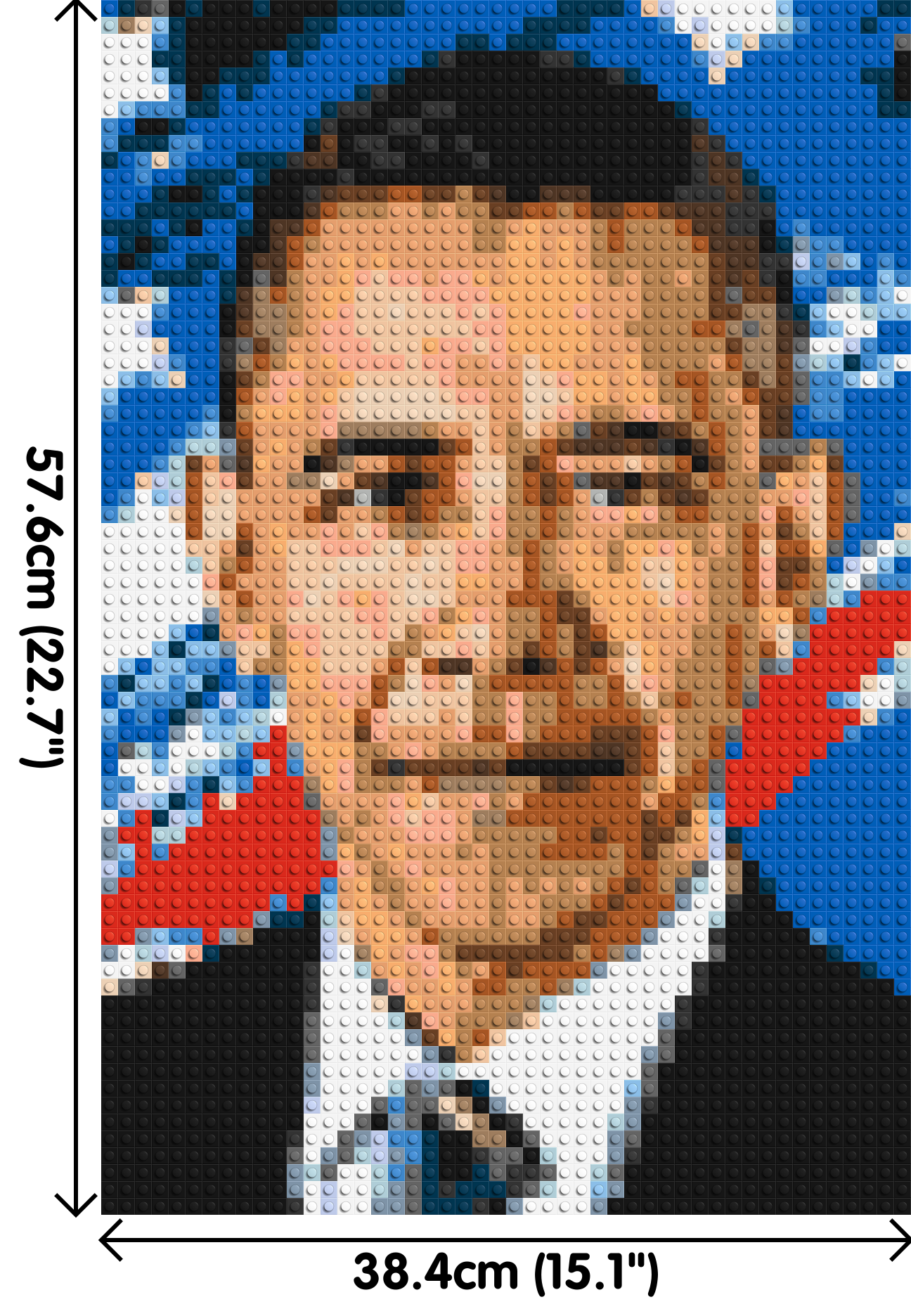 Barack Obama - Brick Art Mosaic Kit 2x3 large