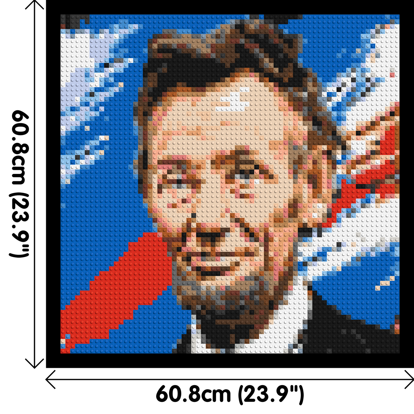 Abraham Lincoln - Brick Art Mosaic Kit 3x3 large