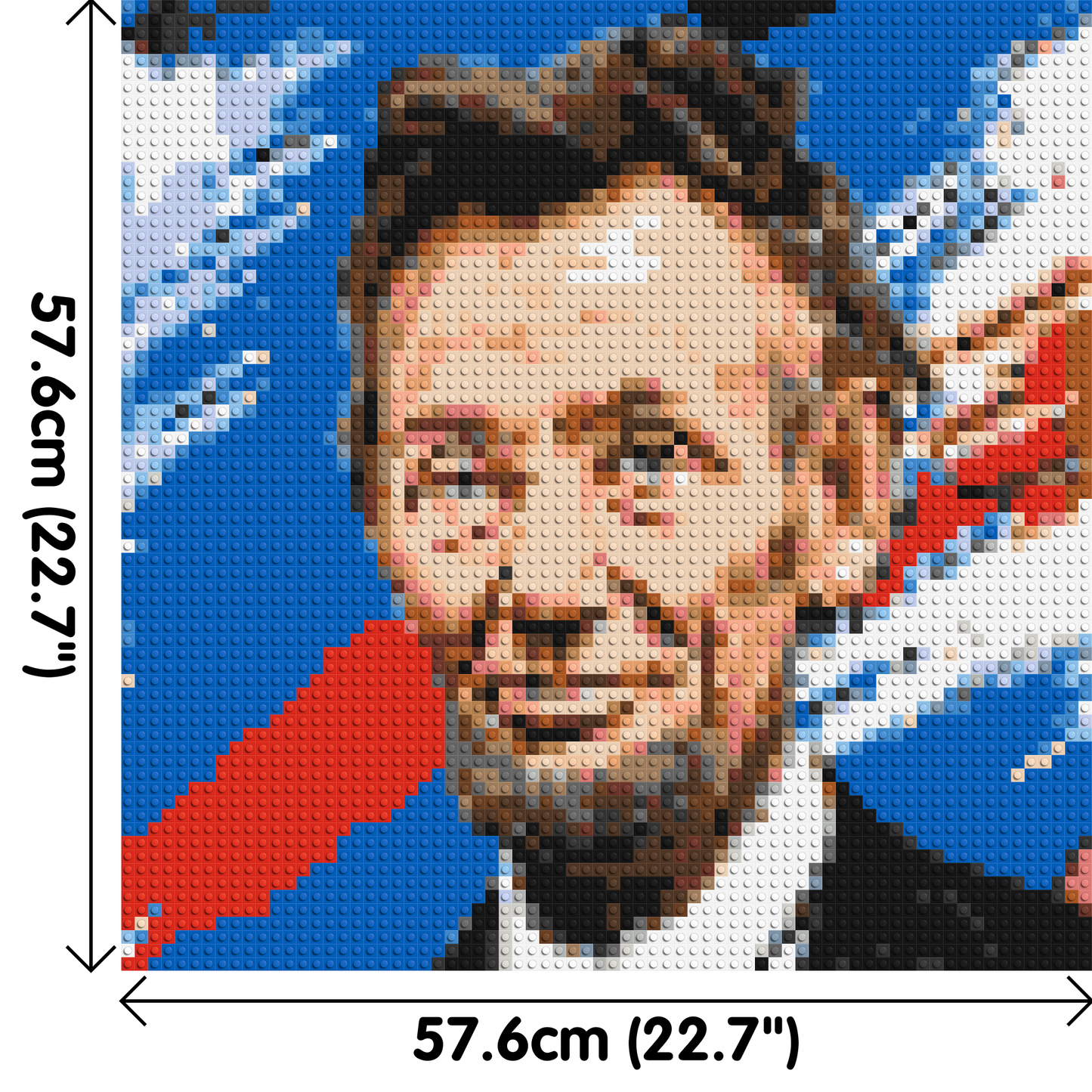 Abraham Lincoln - Brick Art Mosaic Kit 3x3 large