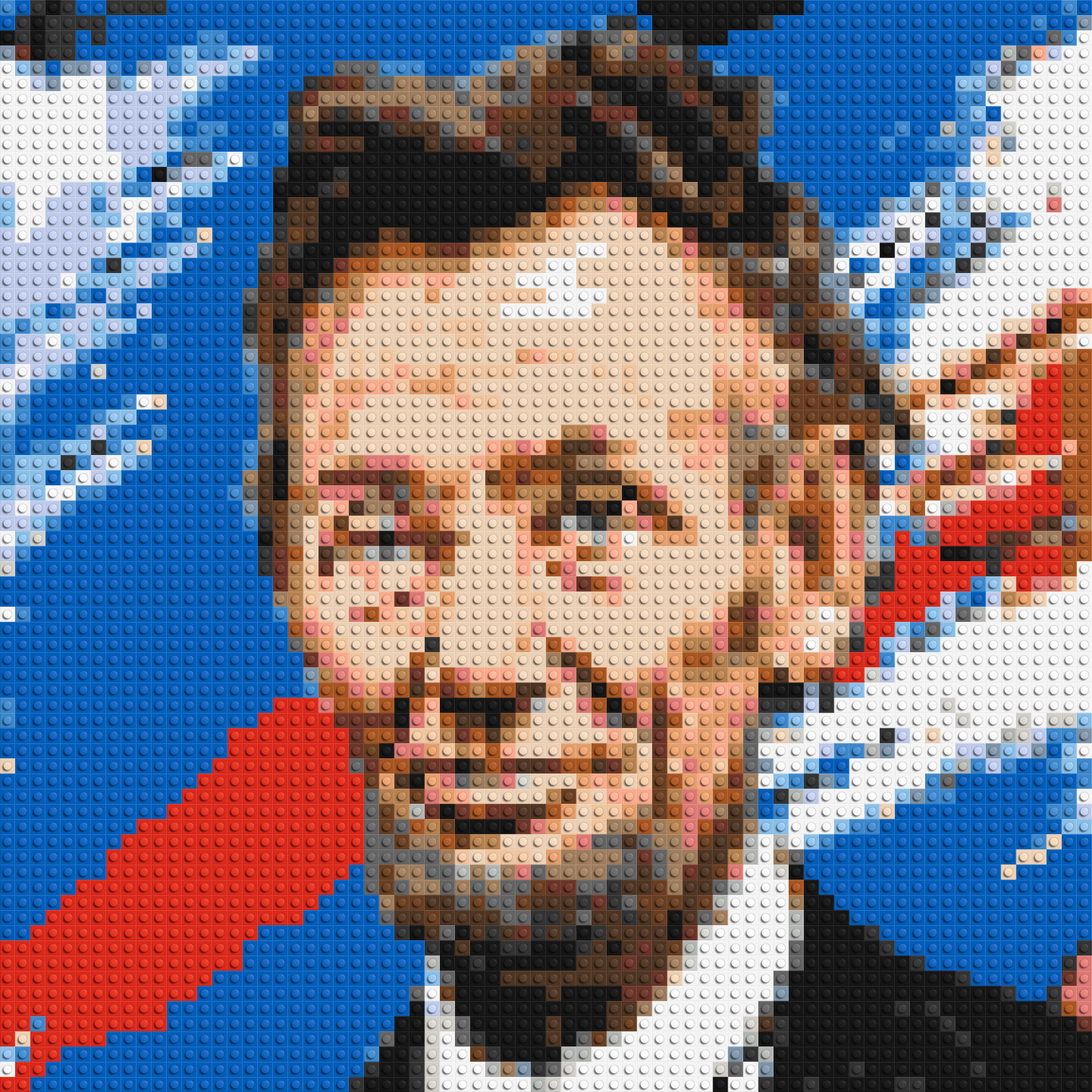 Abraham Lincoln - Brick Art Mosaic Kit 3x3 large