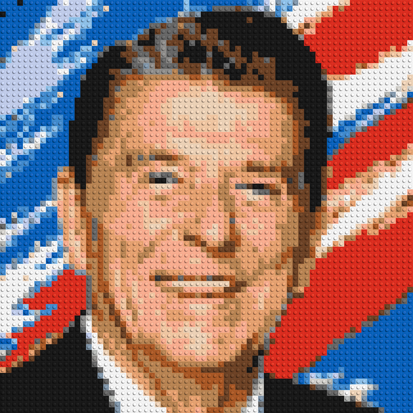 Ronald Reagan - Brick Art Mosaic Kit 3x3 large