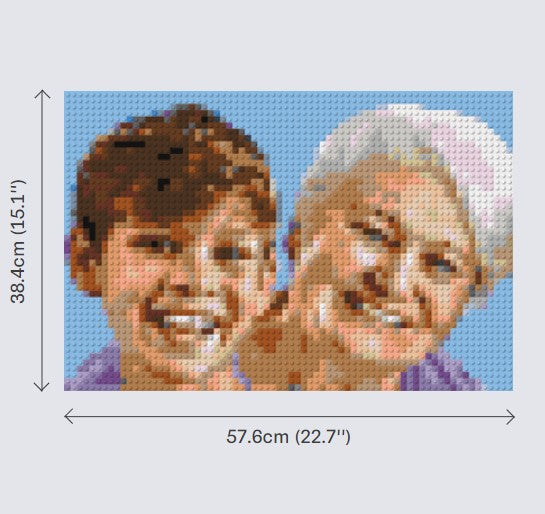 Personalised Brick Mosaic | Custom Mosaic Maker | LEGO Art Style