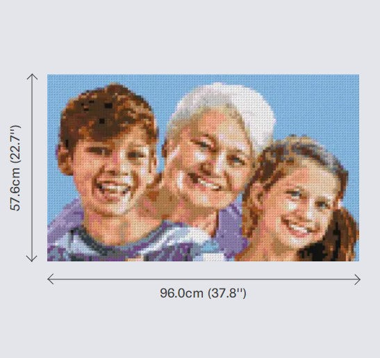 Personalised Brick Mosaic | Custom Mosaic Maker | LEGO Art Style