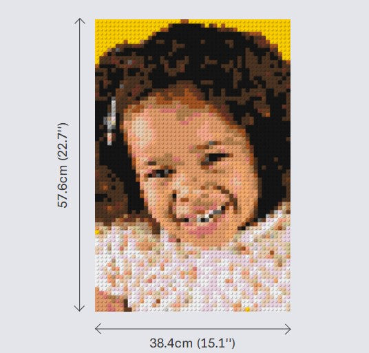 Personalised Brick Mosaic | Custom Mosaic Maker | LEGO Art Style
