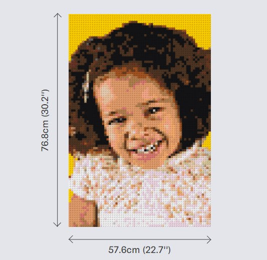 Personalised Brick Mosaic | Custom Mosaic Maker | LEGO Art Style