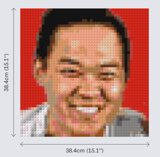 Personalised Brick Mosaic | Custom Mosaic Maker | LEGO Art Style