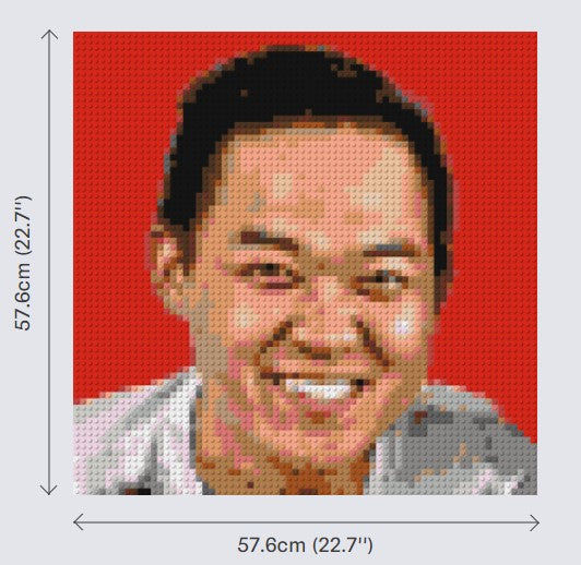 Personalised Brick Mosaic | Custom Mosaic Maker | LEGO Art Style