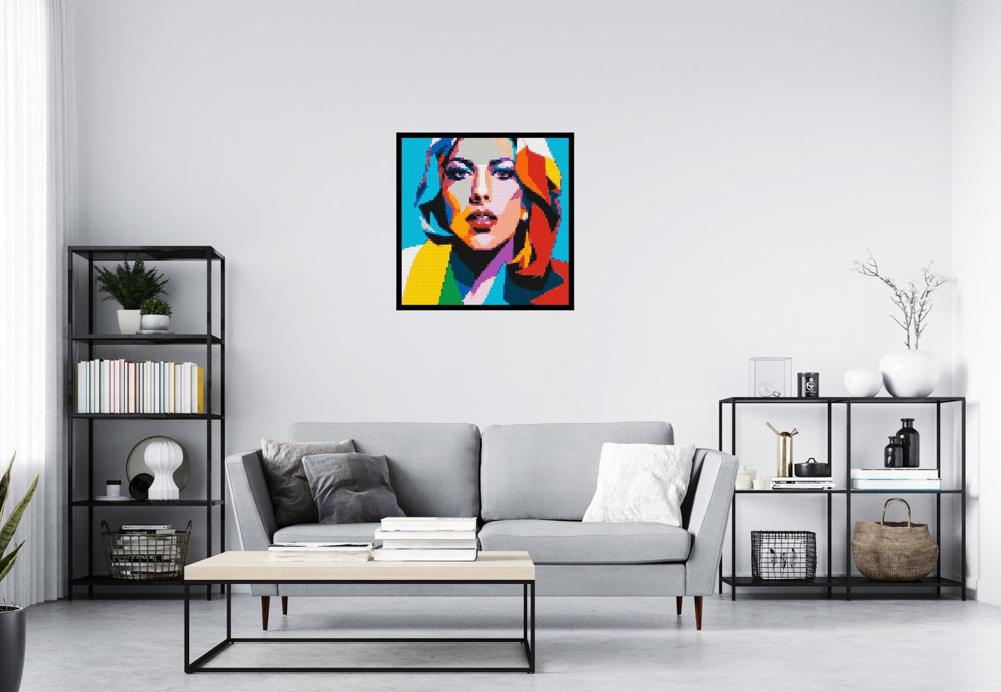 4x4 scene with frame