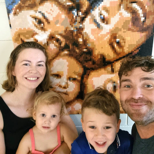 Personalised Brick Mosaic | Custom LEGO Art Style | Image to Bricks