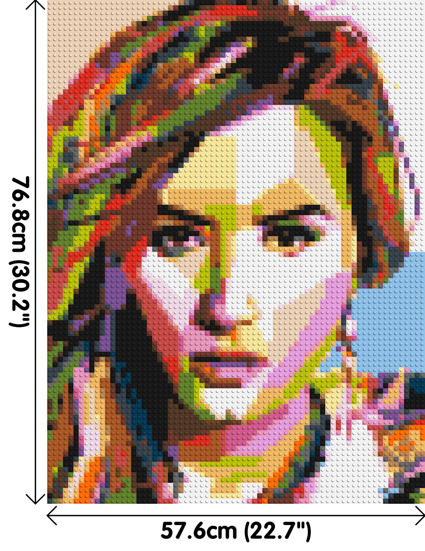 Demi Lovato - Brick Art Mosaic Kit 3x4 large