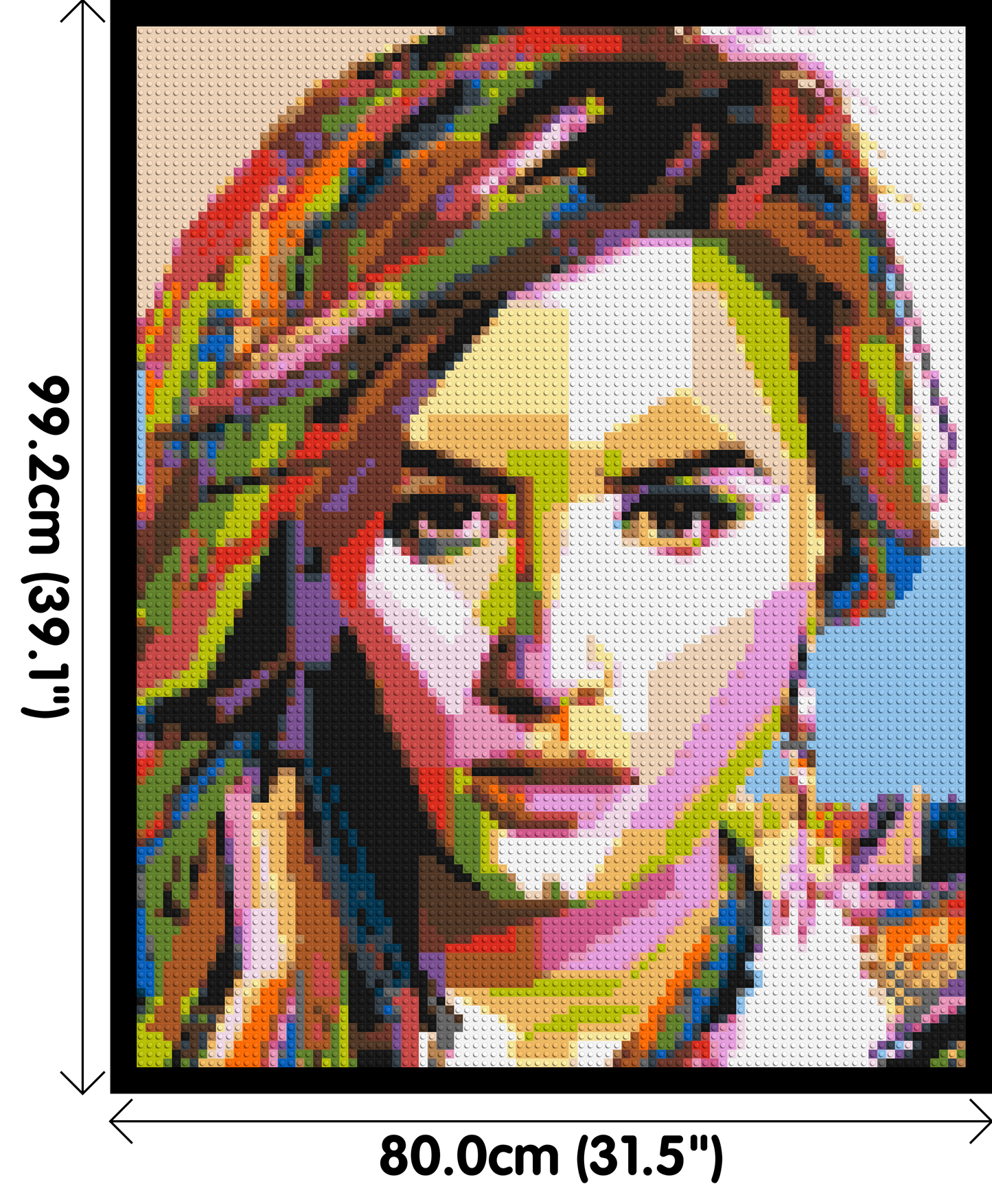 Demi Lovato - Brick Art Mosaic Kit 4x5 large