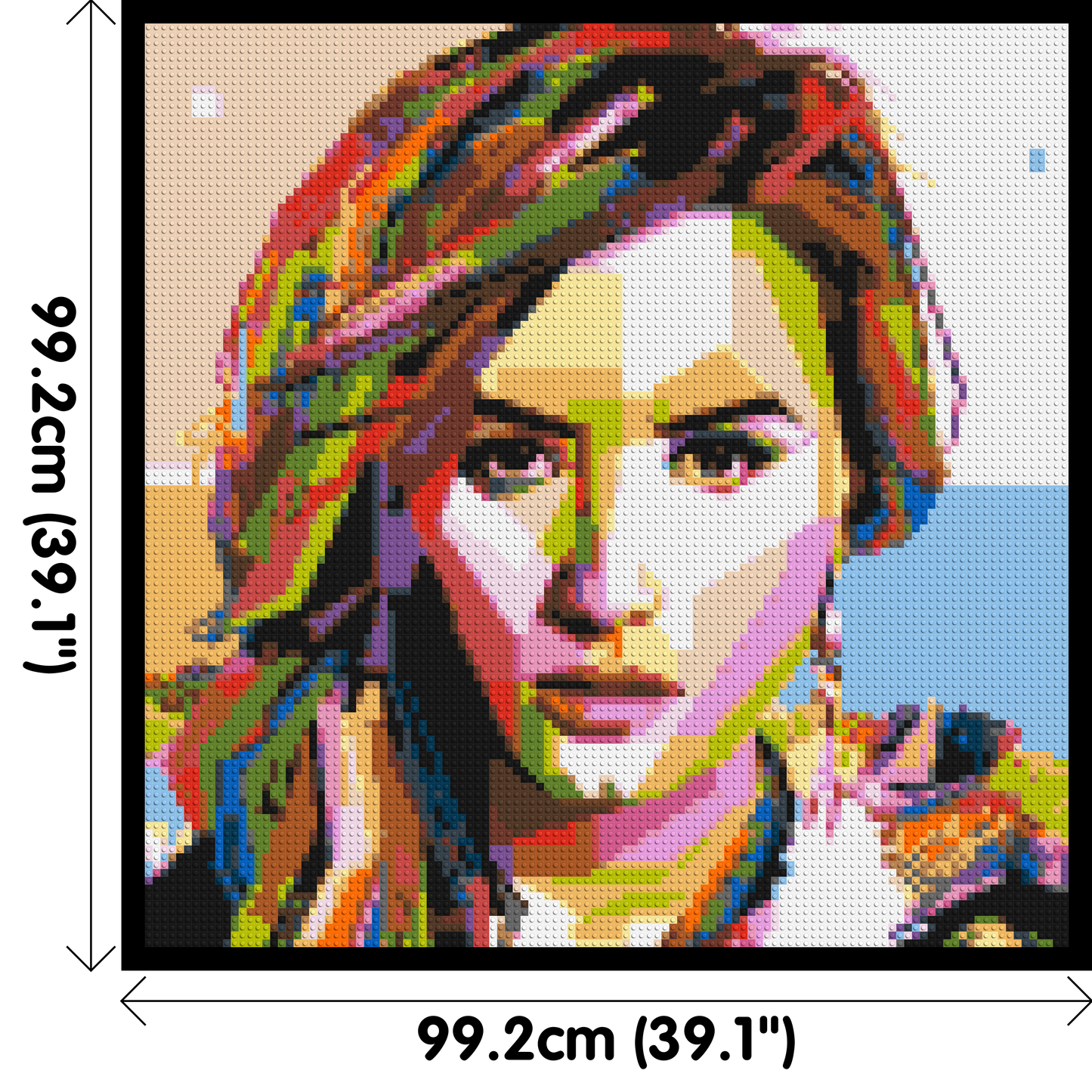 Demi Lovato - Brick Art Mosaic Kit 5x5 large