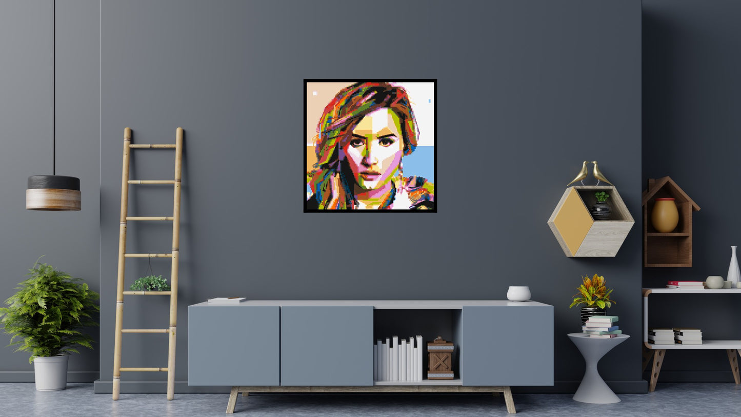 Demi Lovato - Brick Art Mosaic Kit 5x5 large