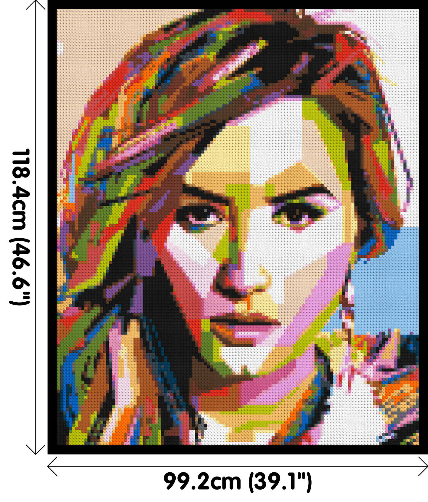 Demi Lovato - Brick Art Mosaic Kit 5x6 large