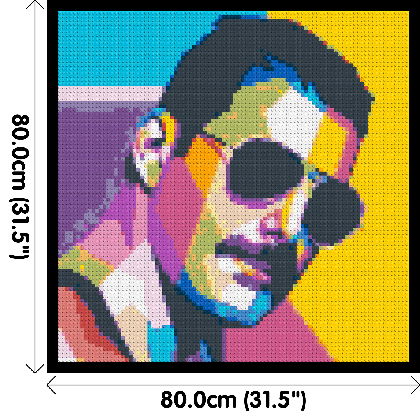 Freddie Mercury - Brick Art Mosaic Kit 4x4 large