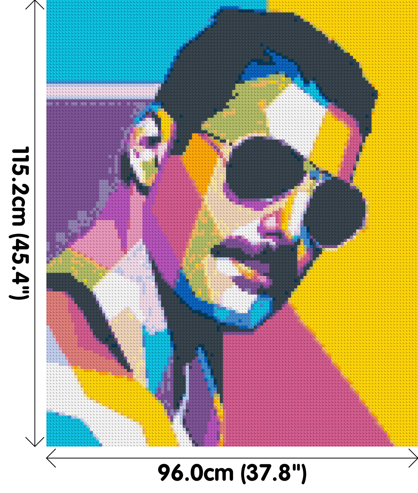 Freddie Mercury - Brick Art Mosaic Kit 5x6 large