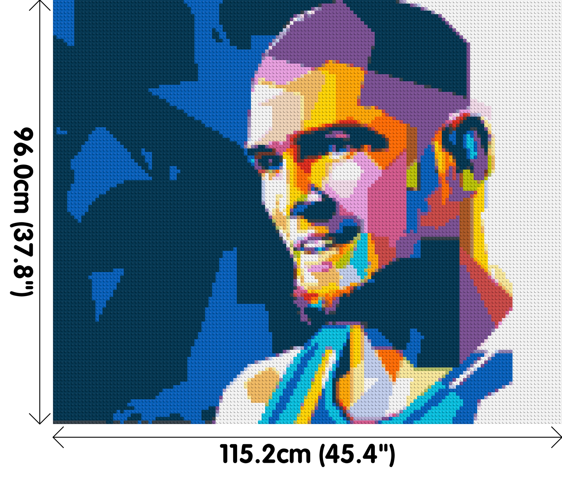 Khabib - Brick Art Mosaic Kit 6x5 dimensions