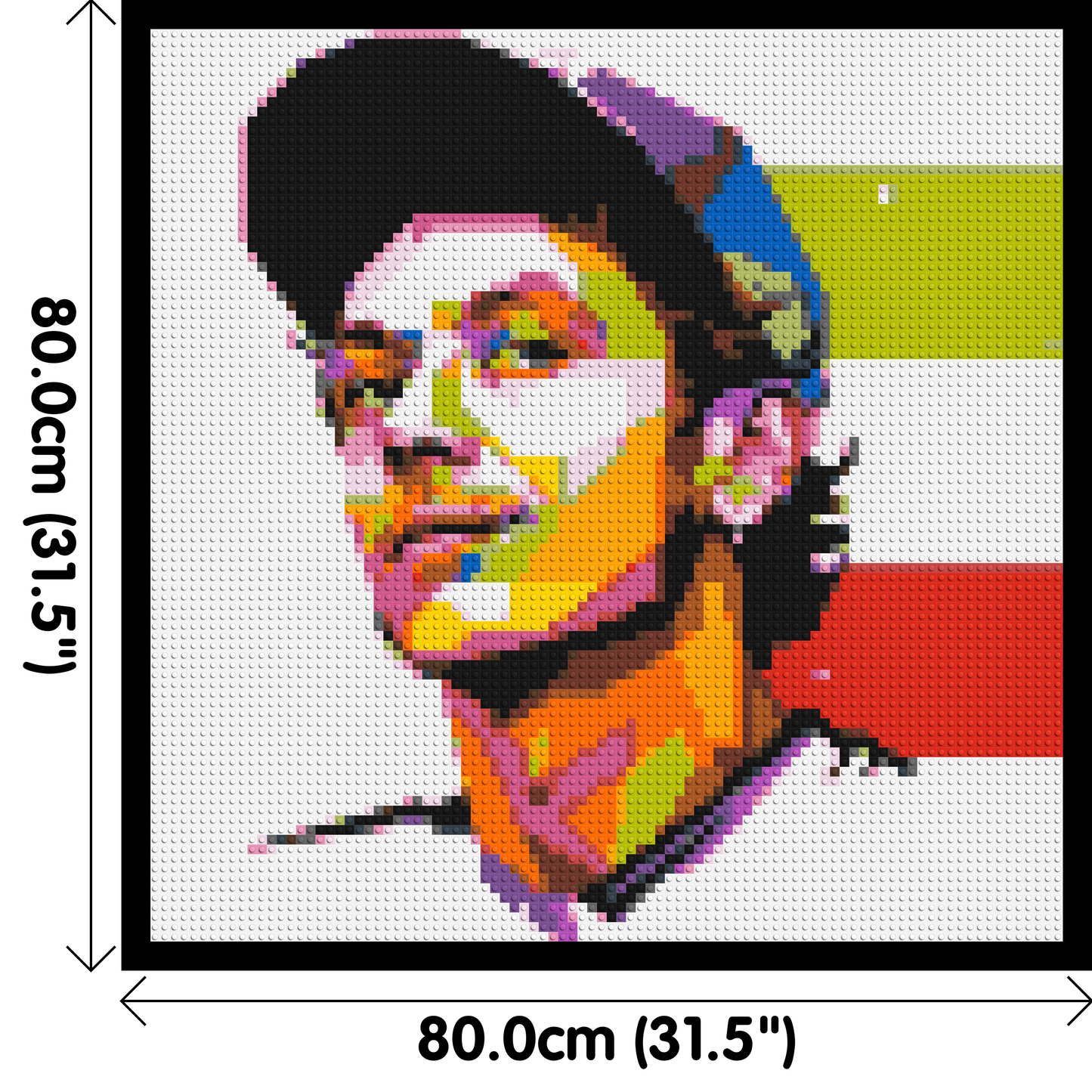 Valentino Rossi #2 - Brick Art Mosaic Kit 4x4 large