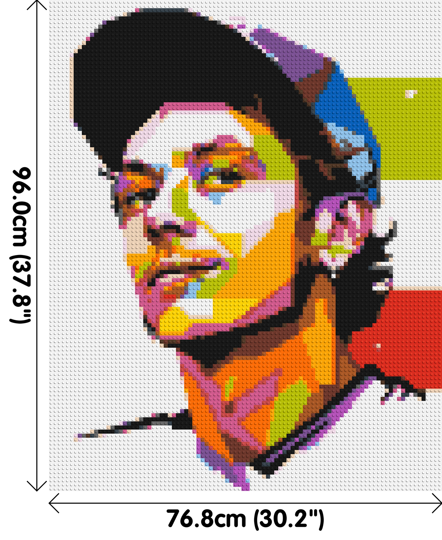 Valentino Rossi #2 - Brick Art Mosaic Kit 4x5 large