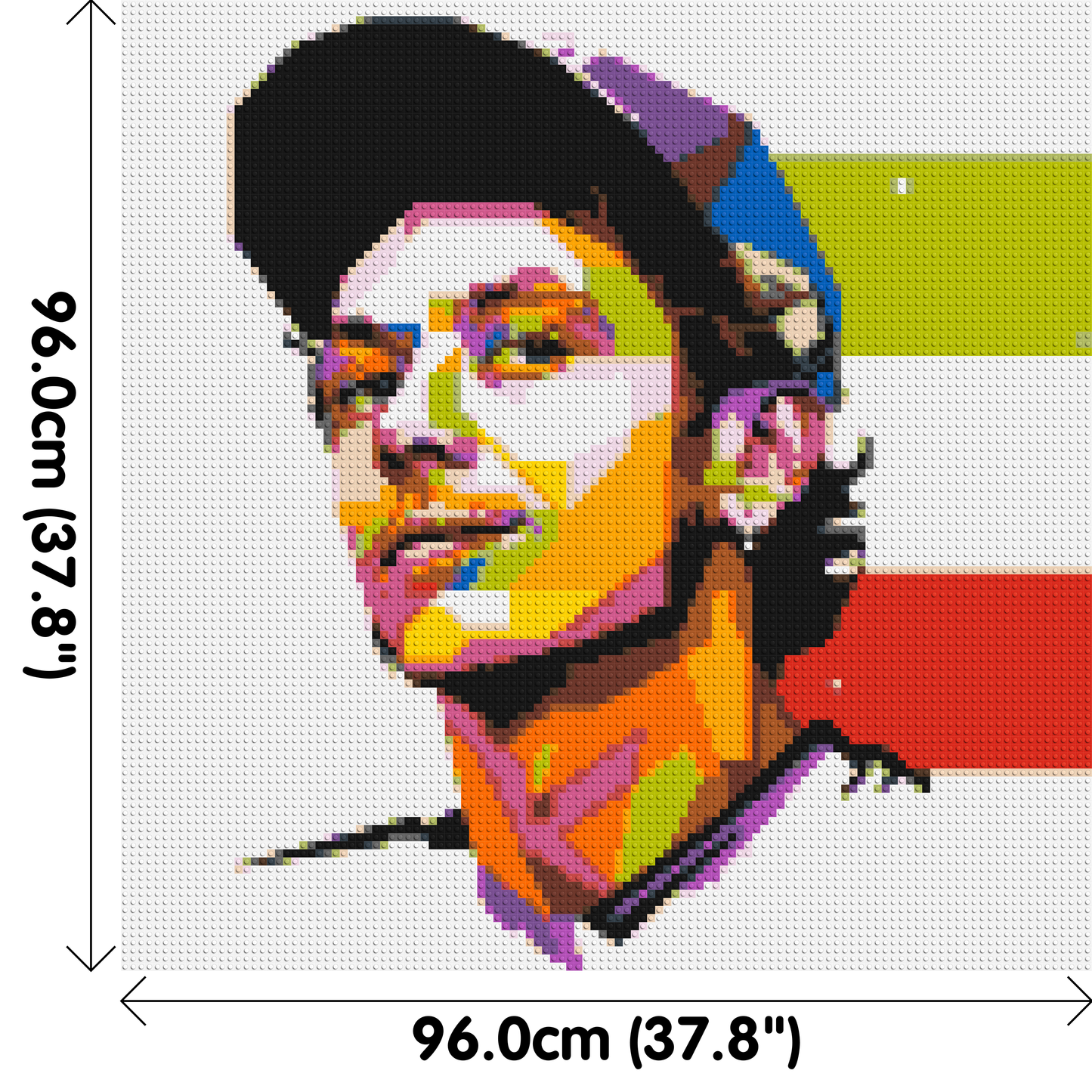 Valentino Rossi #2 - Brick Art Mosaic Kit 5x5 large