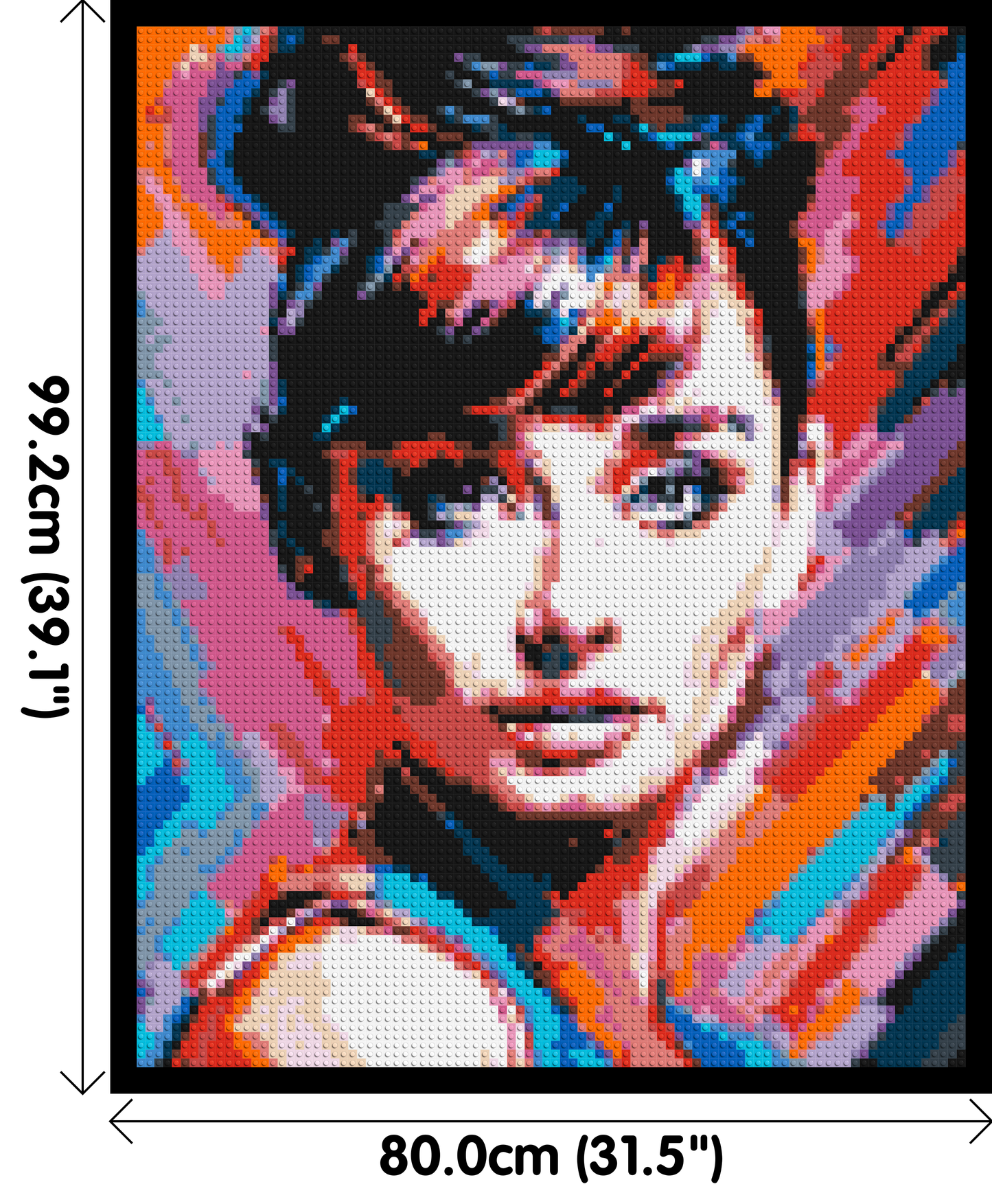 Audrey Hepburn - Brick Art Mosaic Kit 4x5 large