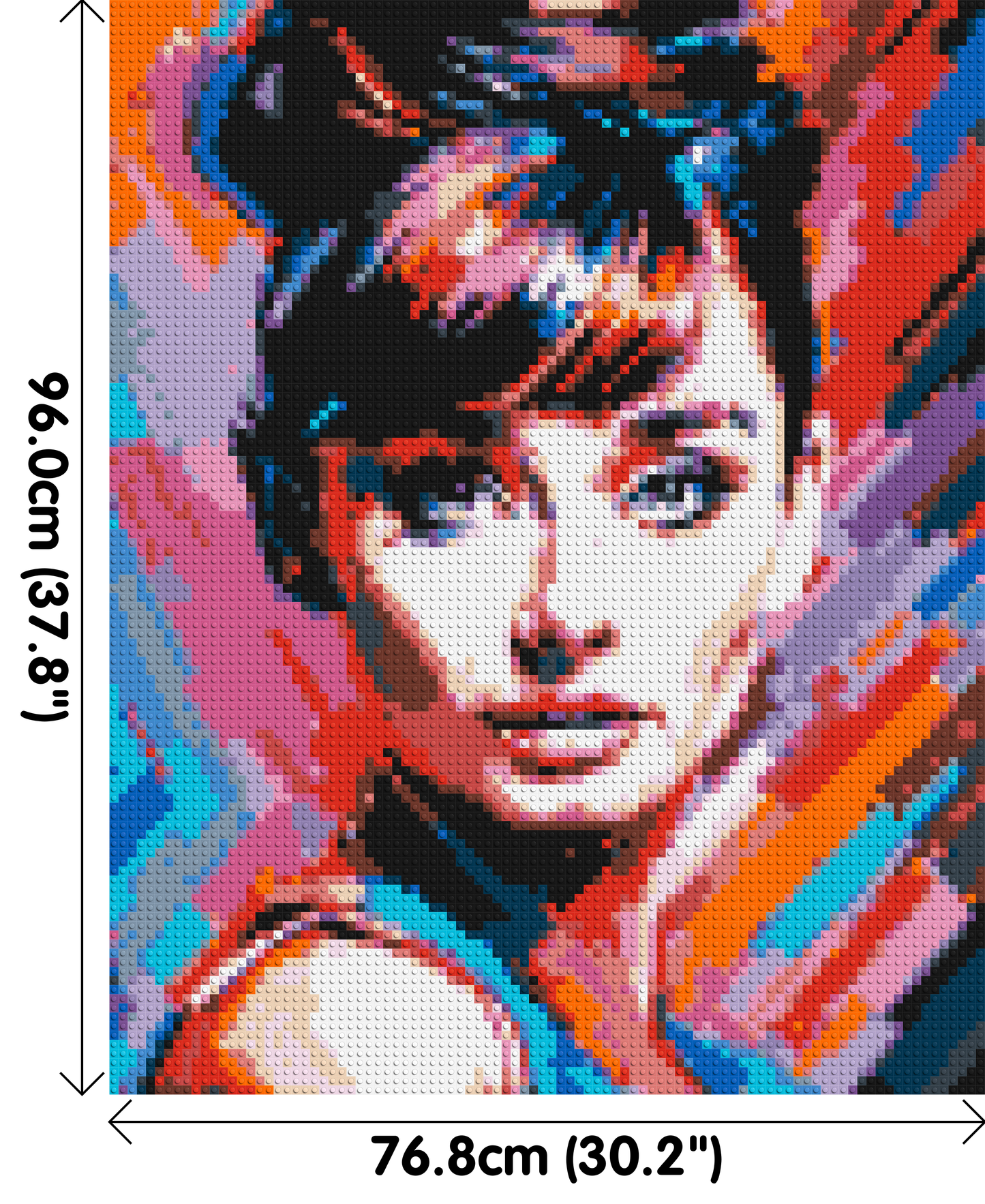 Audrey Hepburn - Brick Art Mosaic Kit 4x5 large