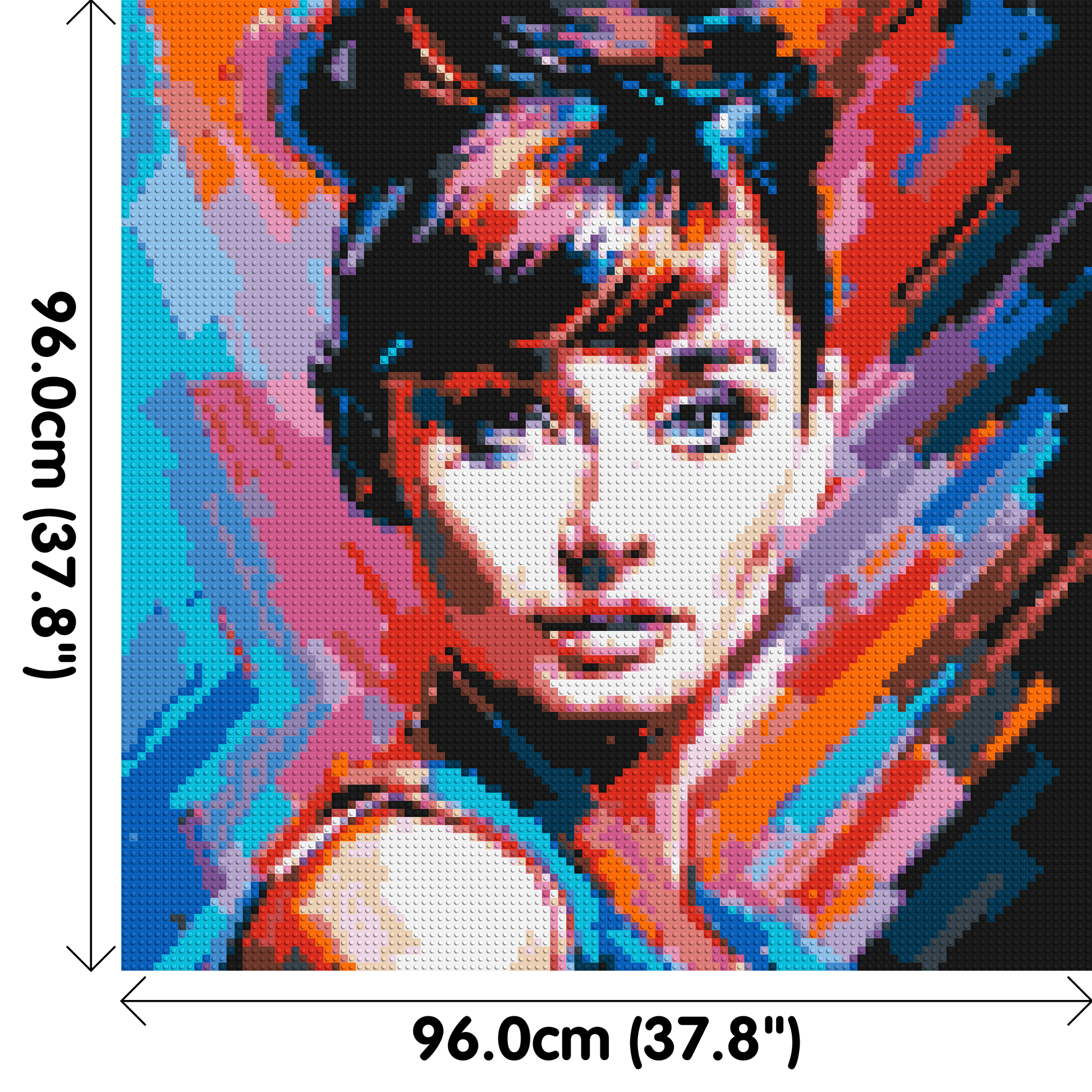 Audrey Hepburn - Brick Art Mosaic Kit 5x5 dimensions