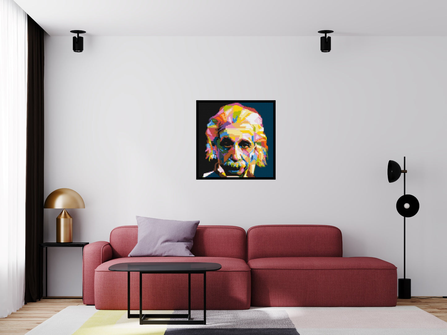 Albert Einstein - Brick Art Mosaic Kit 4x4 large