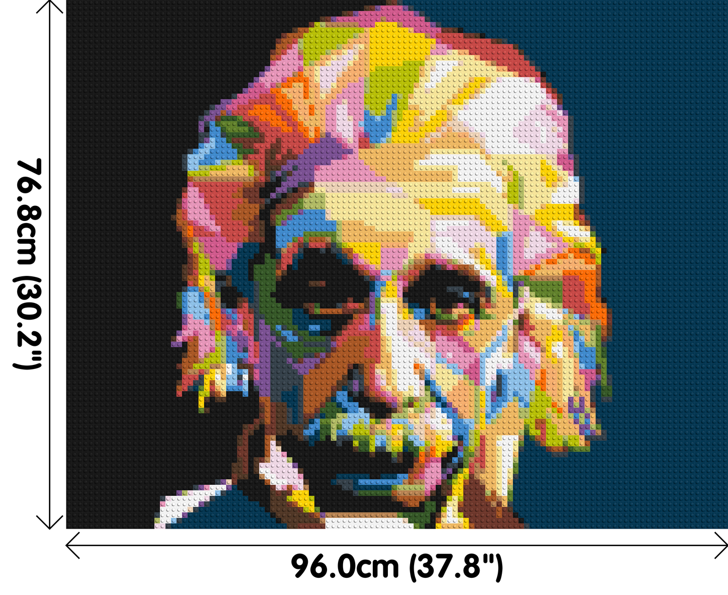 Albert Einstein - Brick Art Mosaic Kit 5x4 large