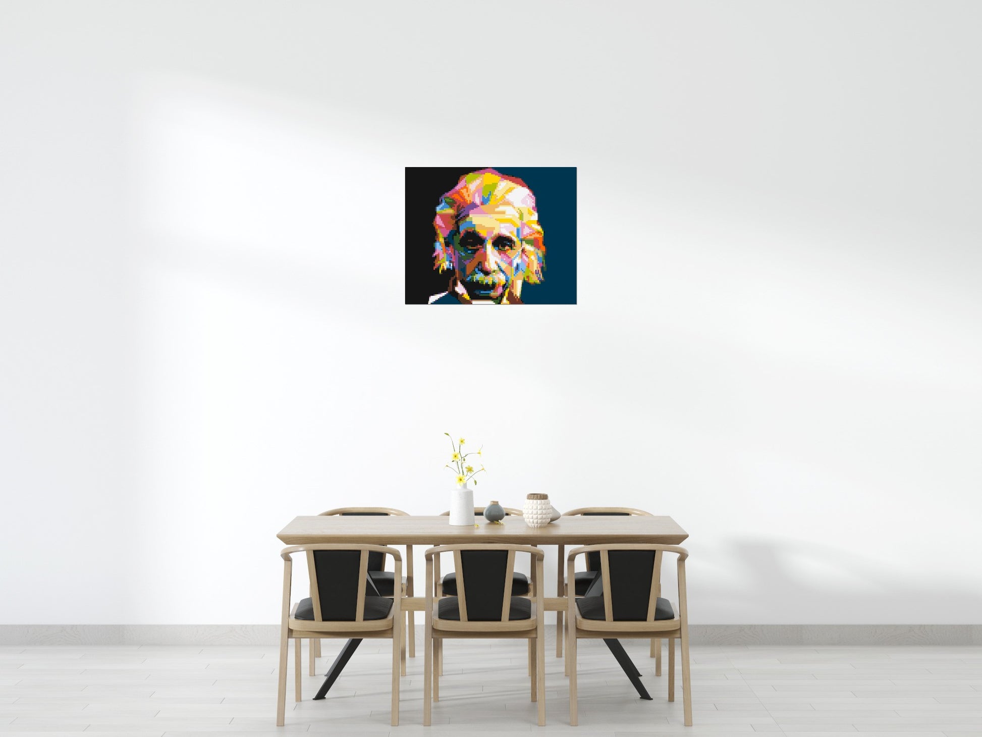 Albert Einstein - Brick Art Mosaic Kit 5x4 scene