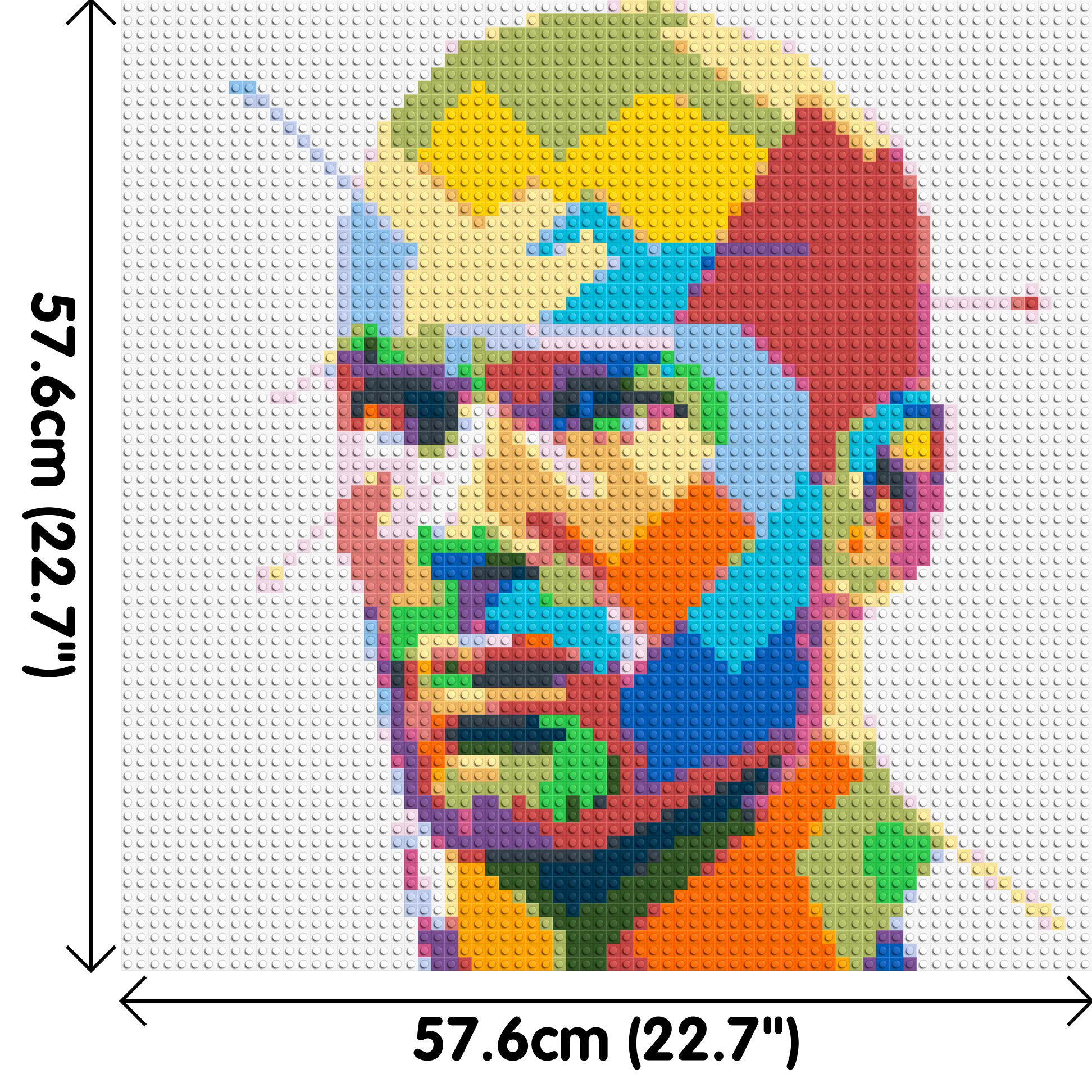 Zidane - Brick Art Mosaic Kit 3x3 dimensions