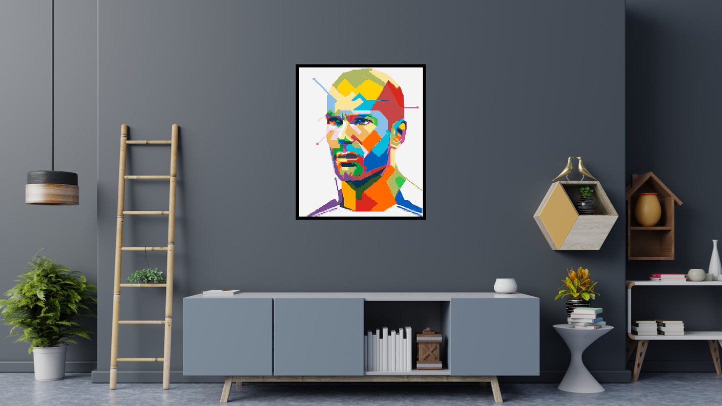 Zidane - Brick Art Mosaic Kit 5x6 large