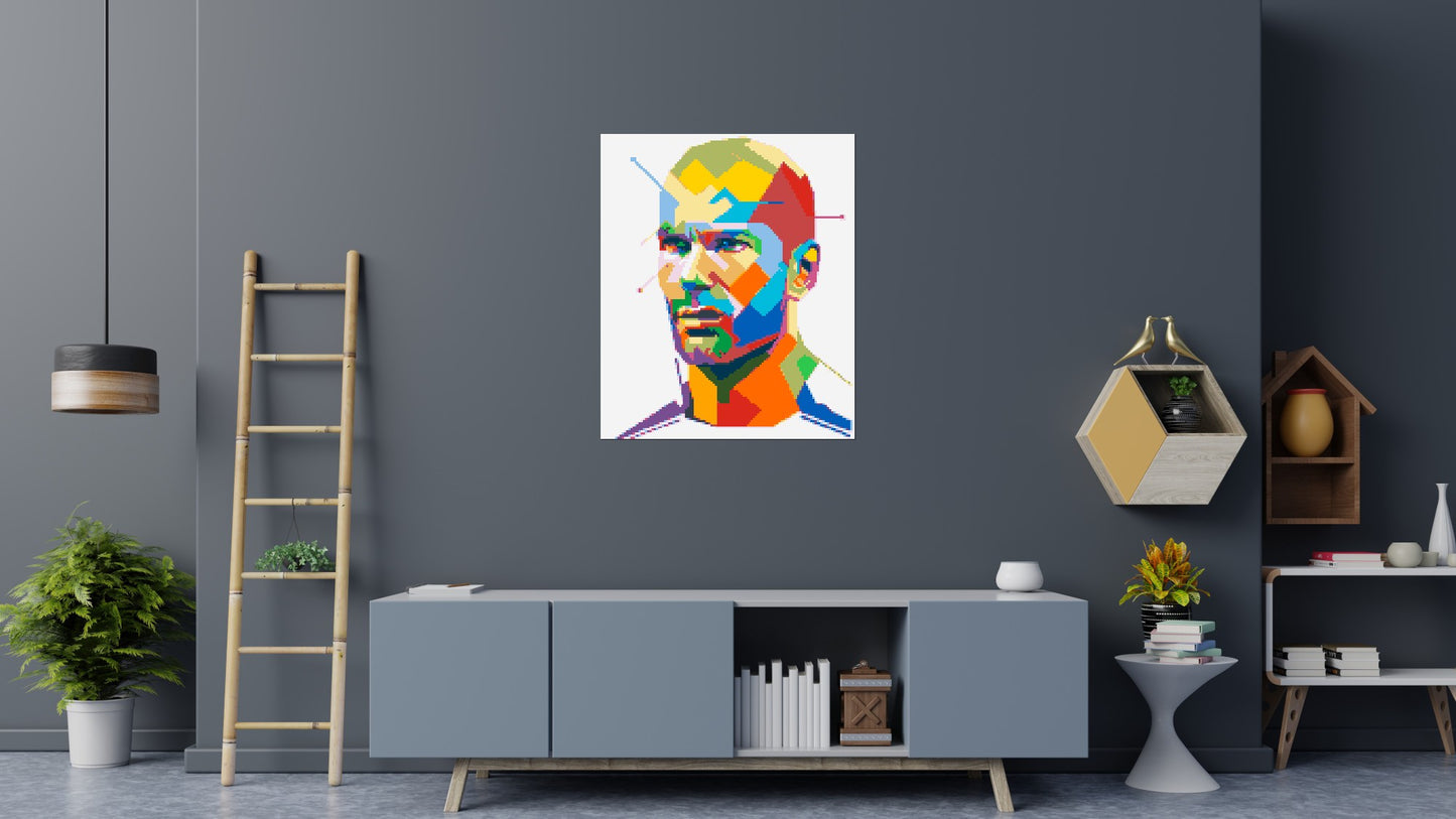 Zidane - Brick Art Mosaic Kit 5x6 large