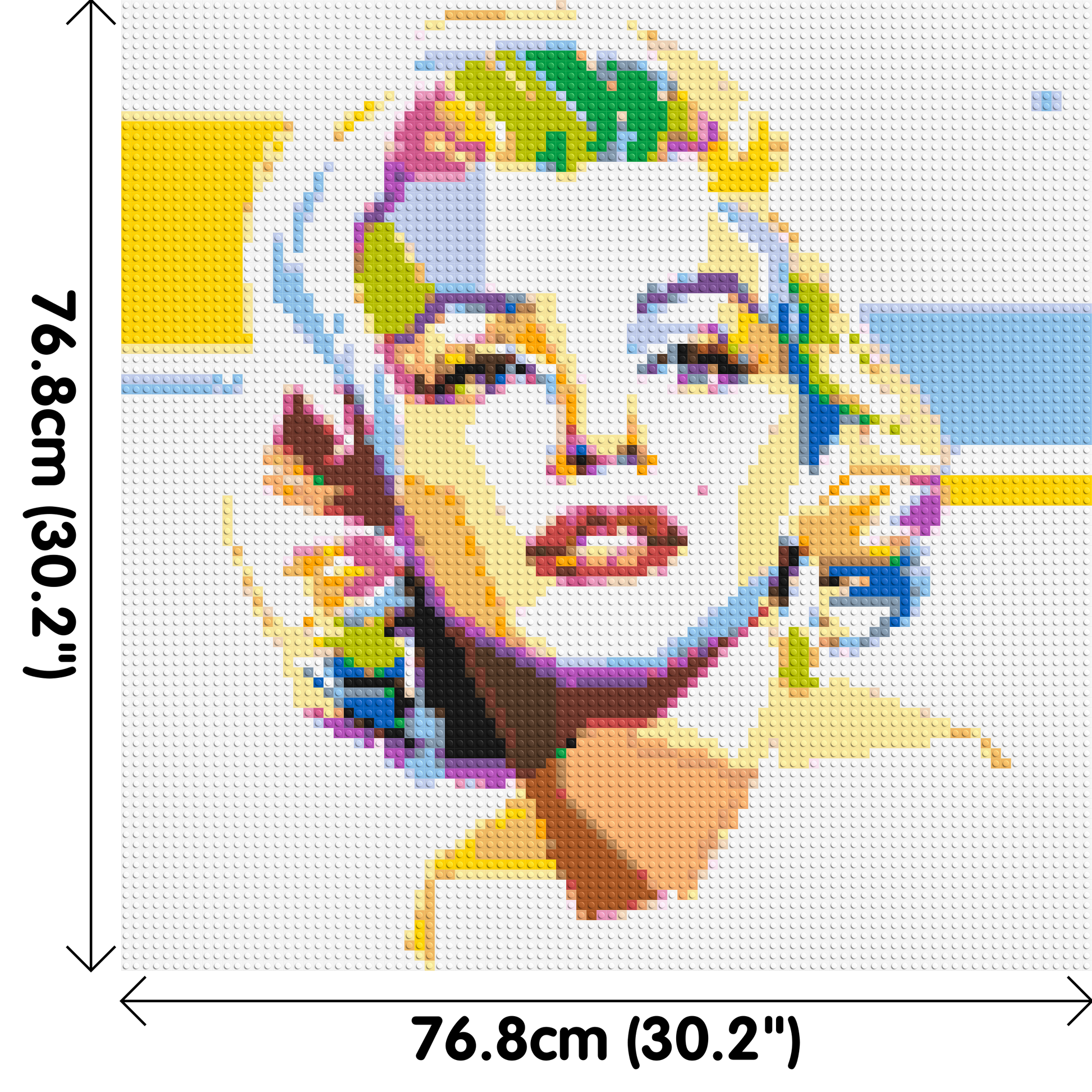 Marilyn Monroe - Brick Art Mosaic Kit 4x4 dimensions