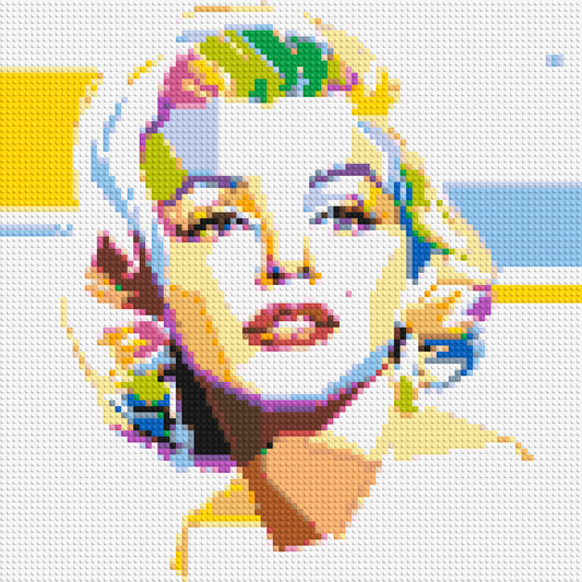 Marilyn Monroe - Brick Art Mosaic Kit 4x4 large