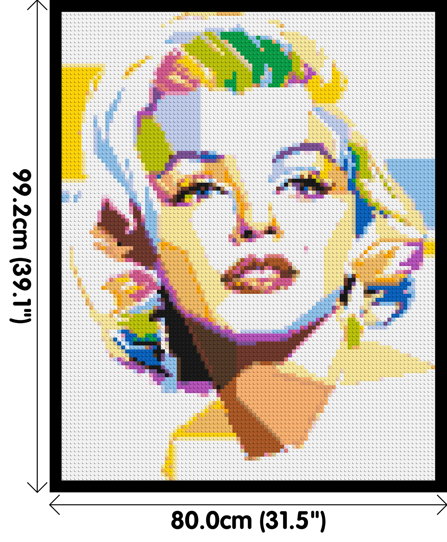 Marilyn Monroe - Brick Art Mosaic Kit 4x5 large