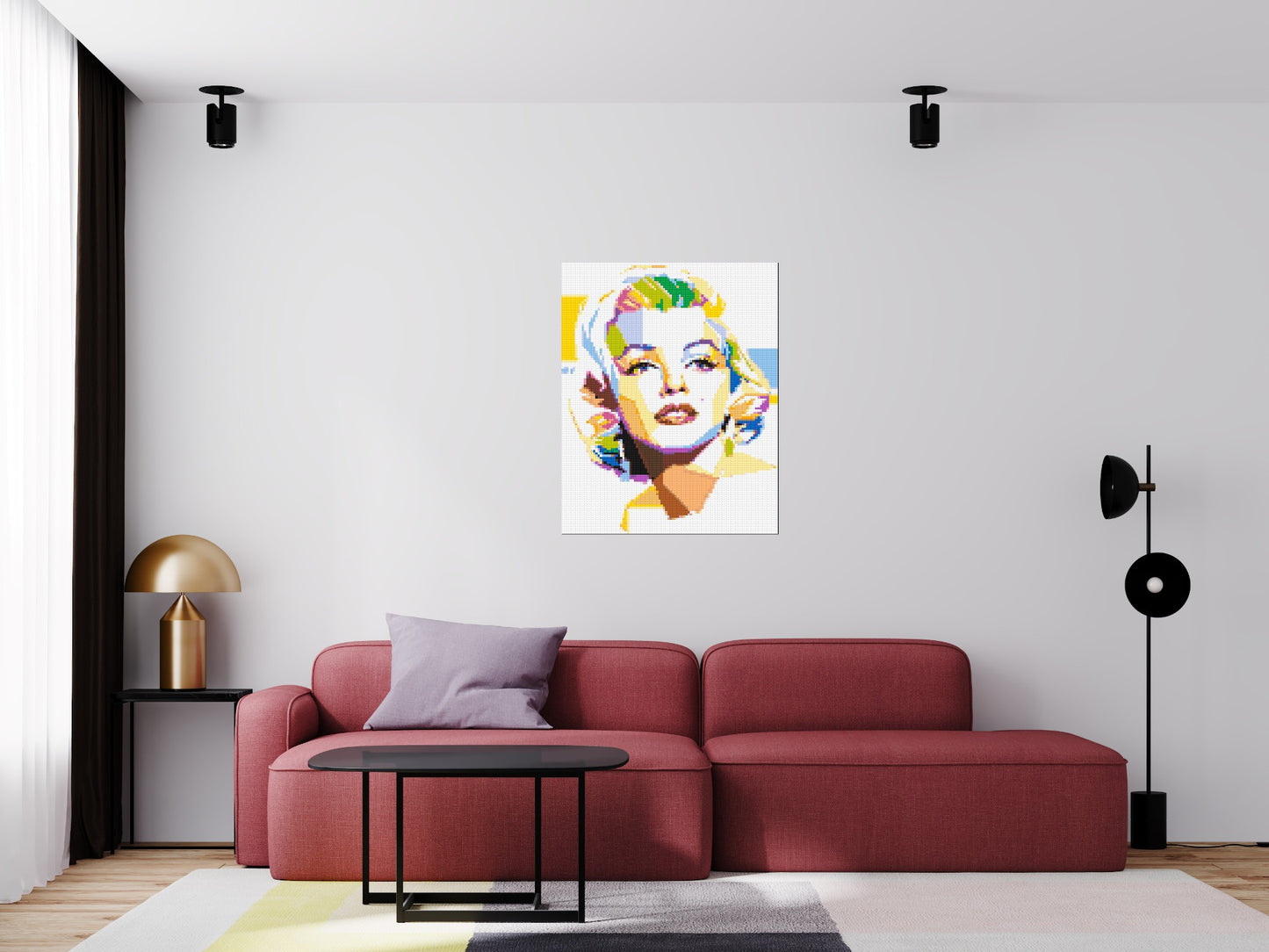 Marilyn Monroe - Brick Art Mosaic Kit 4x5 large