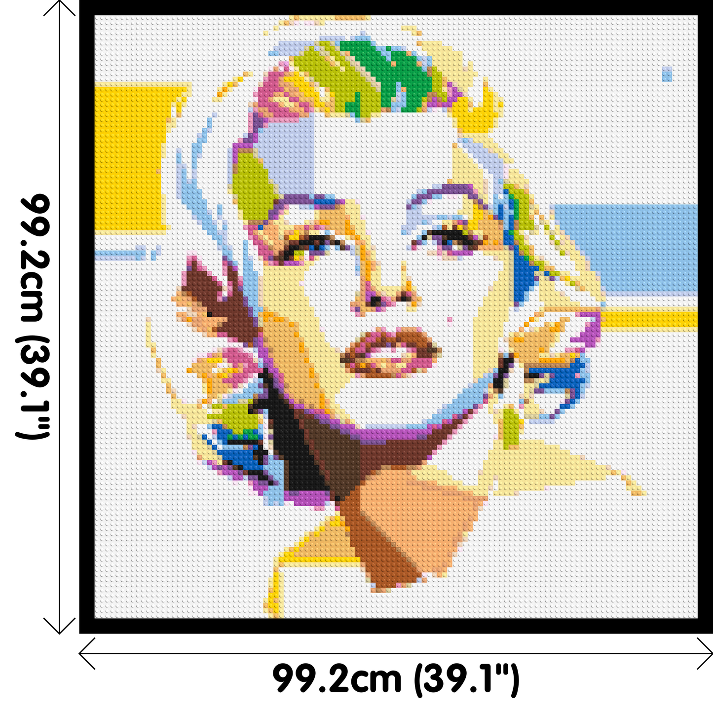 Marilyn Monroe - Brick Art Mosaic Kit 5x5 large