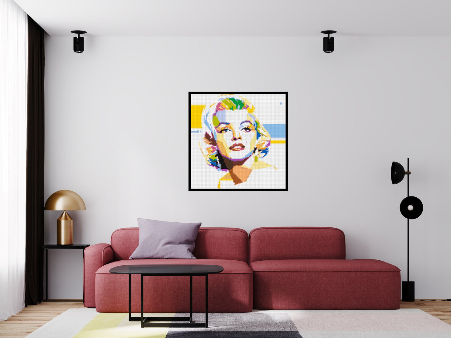 Marilyn Monroe - Brick Art Mosaic Kit 5x5 large