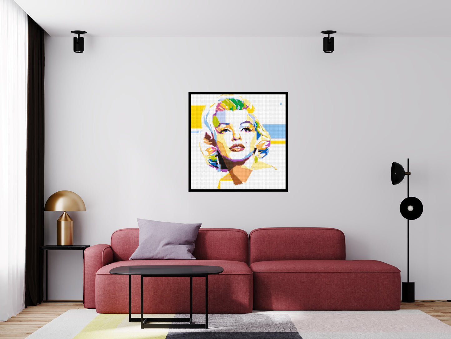 Marilyn Monroe - Brick Art Mosaic Kit 5x5 large