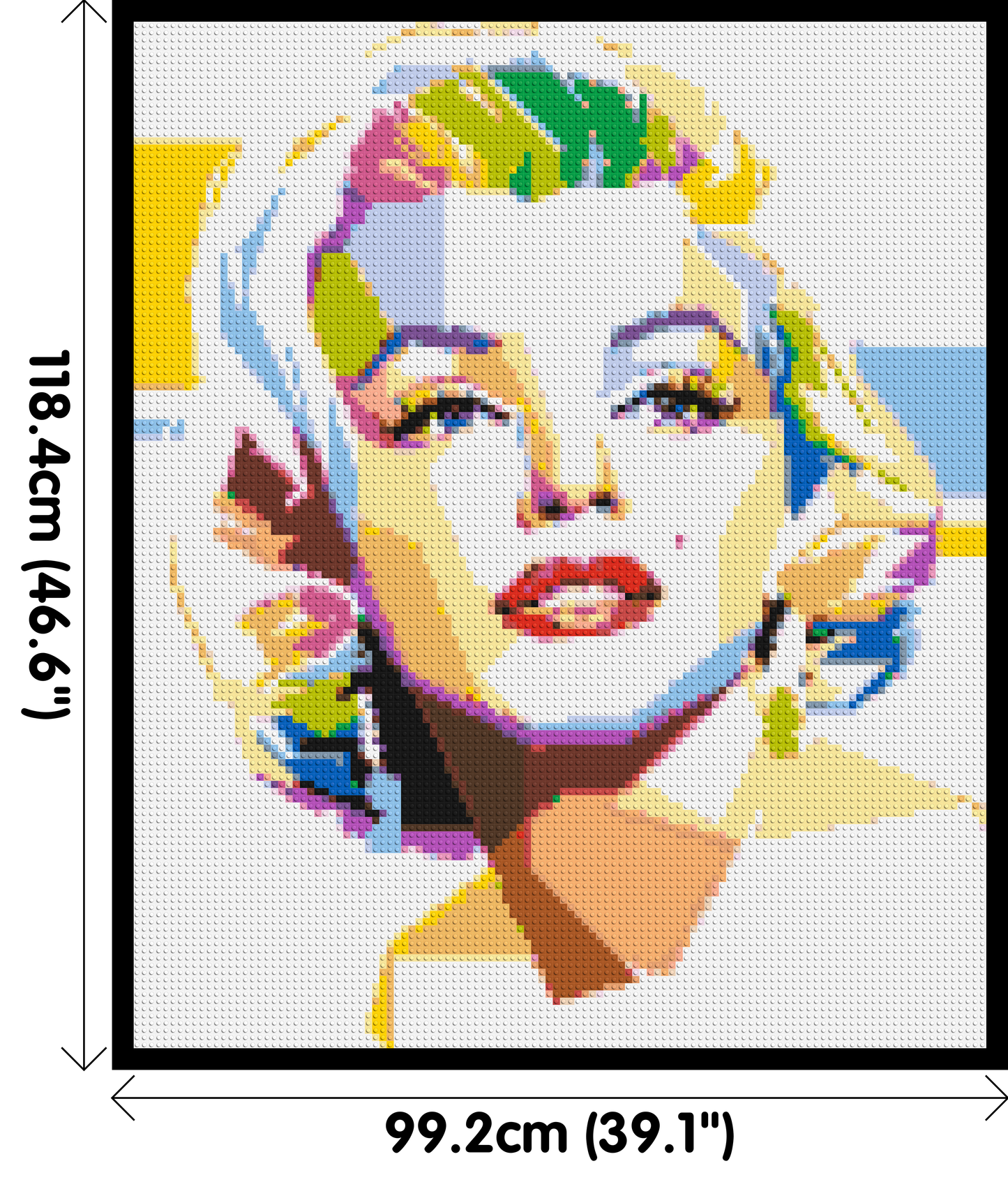 Marilyn Monroe - Brick Art Mosaic Kit 5x6 large