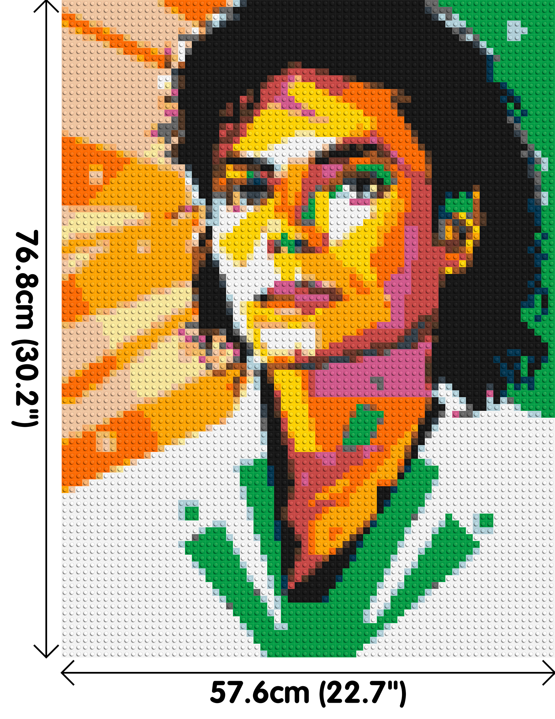 Michael Jackson - Brick Art Mosaic Kit 3x4 dimensions